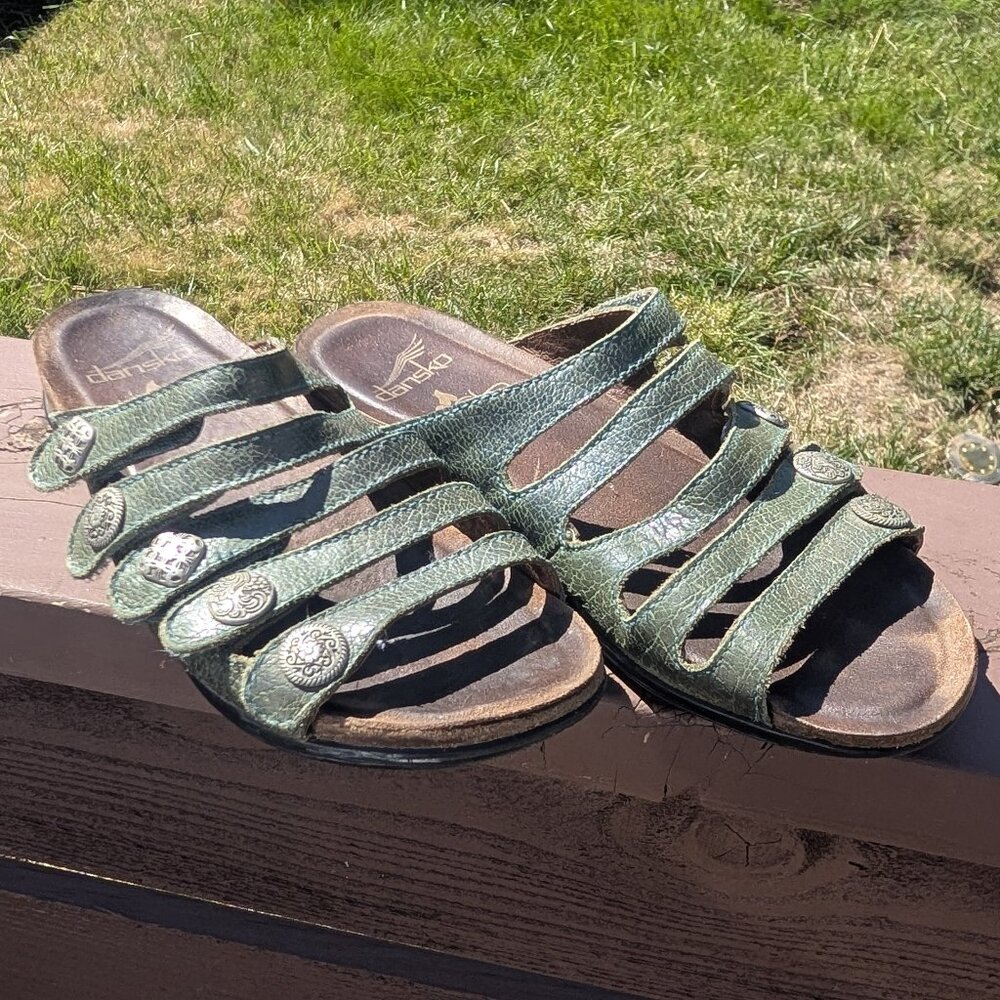 Dansko Women's Janie Sandal - Green - Size 37